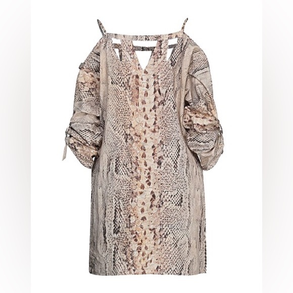 Blumarine sand mini dress size 6 - Picture 3 of 12